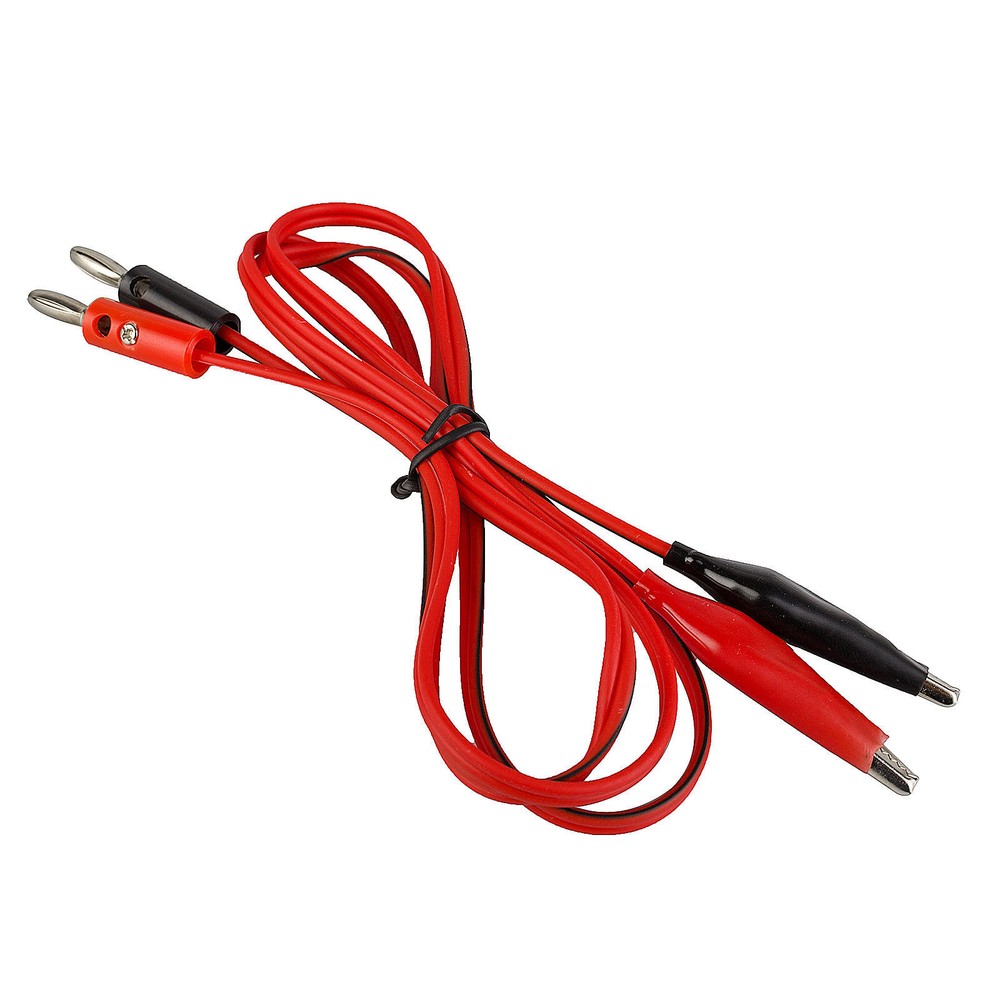 Banana Plug to Alligator Clip Cable Multi Meter Voltage Probe Testing Wire 3ft