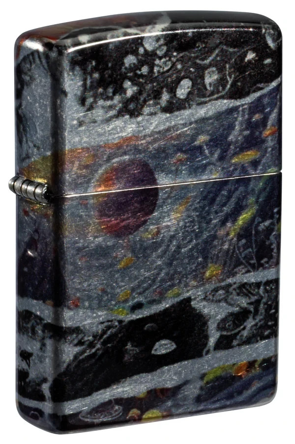 Zippo Premium Windproof Lighter Mixed Abstract Flame Design USA 1CT