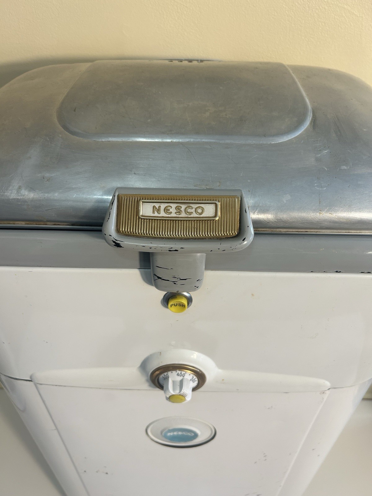 Vintage 1950s NESCO Infra-Red Roaster Oven Model 335 w/ Griddle, Pans & Manual