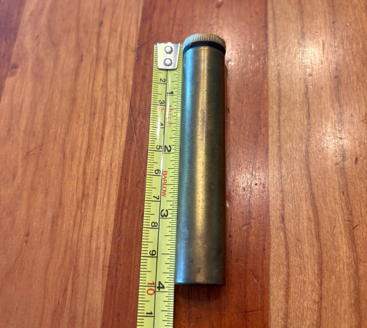 Lee Enfield SMLE Brass Oil Bottle~Marked H J & S Vintage