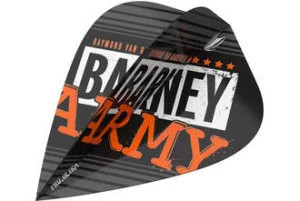 Target Barney Army Black Dart Flights