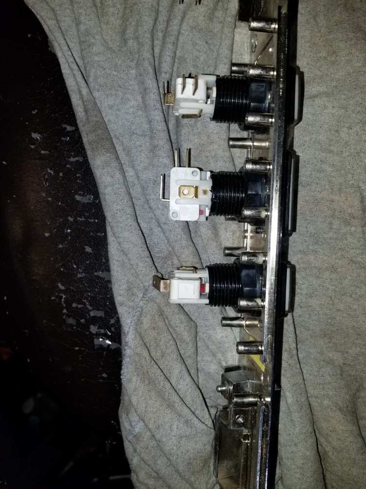 Casino game button controller face plate with coin op hole return button