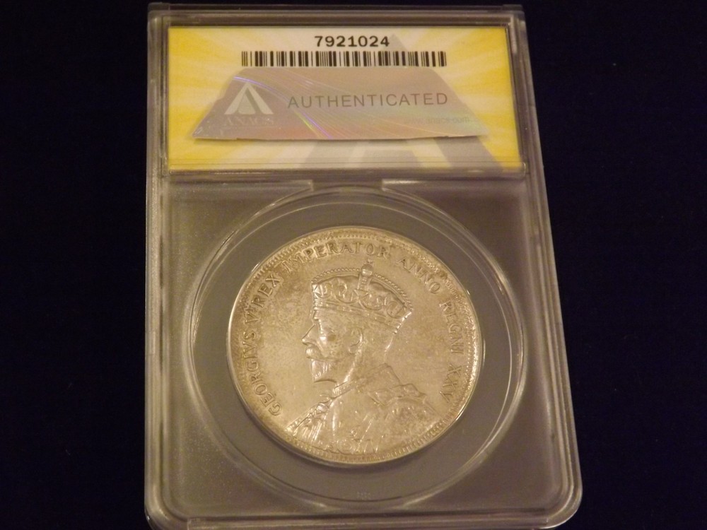 1935 Silver Dollar CANADA ANACS AU 53