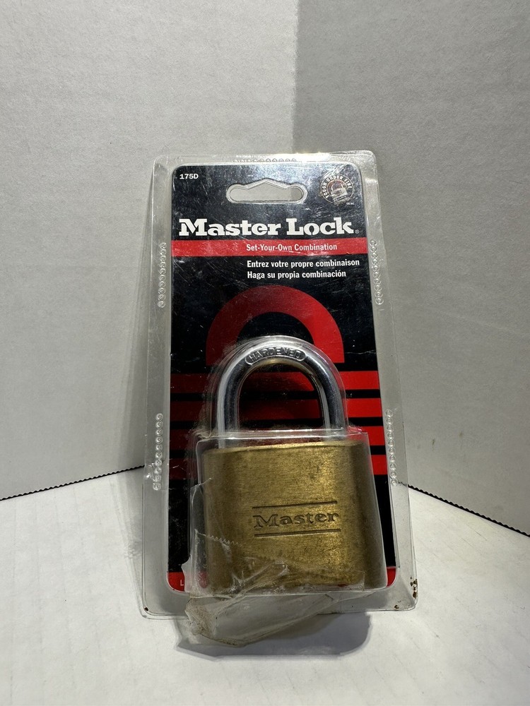 Master Lock 175D 1" Combination Padlock, Set Your Own Combination, Sinlge Pack