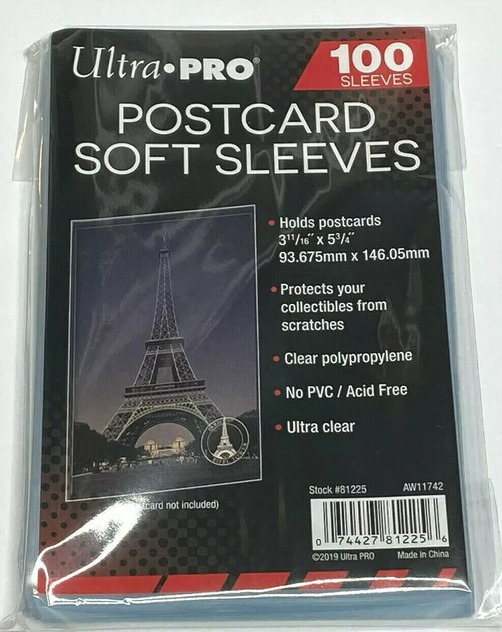 Ultra PRO POSTCARD Soft Sleeves 100 200 300 400 500 1000 2500 5000 10000