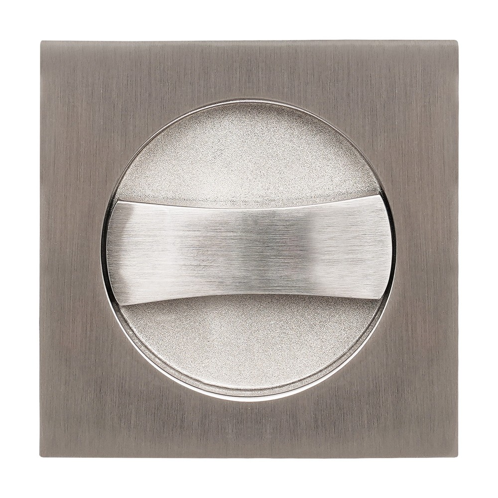 Square Sliding Door Lock Entry Lock Stainless Double Hook Lock Body Silver