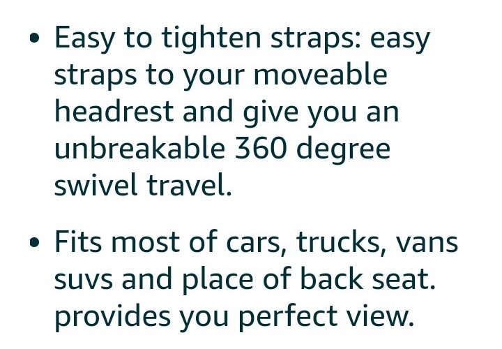 Baby Safety Mirror Adjustable Back Seat View Mirror