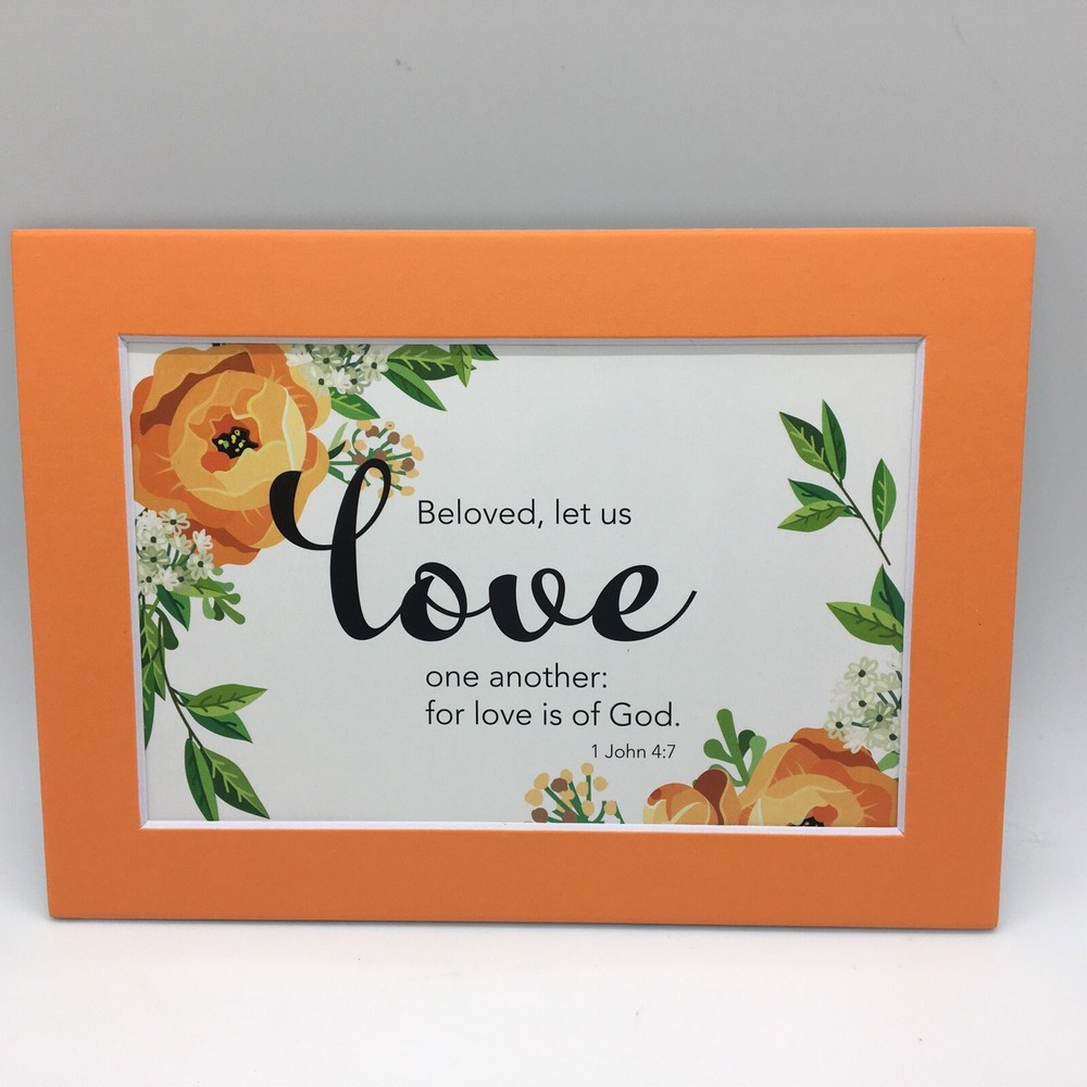 New Handmade 5x7 (Matted 4x6) Religious Scripture Inspirational Free Ship 302
