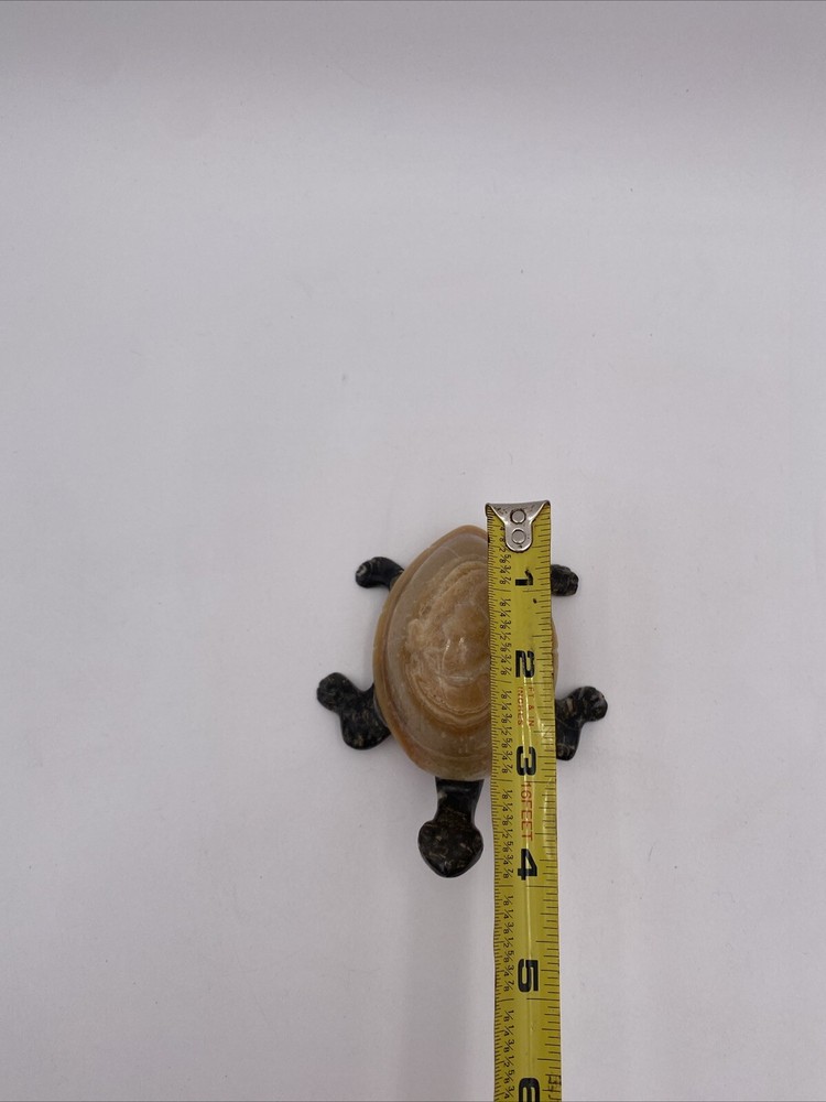 Hand Carved Marble Stone Sea Turtle.