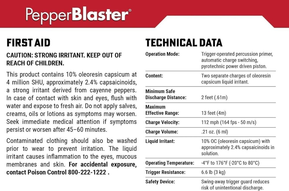 Kimber PepperBlaster 3 - Red