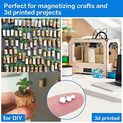 Small 400Pcs Rare Earth 3 Different Sizes Tiny Mini Magnets for Crafts, Small