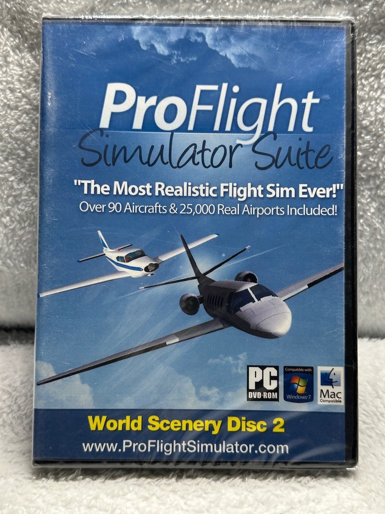 Proflight Simulator World Scenery Disc 2 PC Software Brand New Plastic Sealed