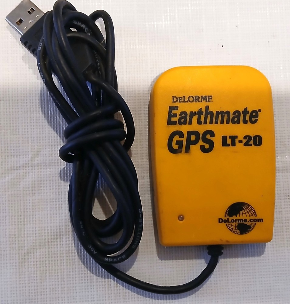 DELORME Earthmate GPS LT-20 Receiver with USB Cable Cord