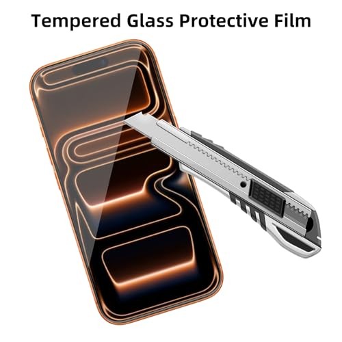 4 Pack Glass Screen Protector Compatible for 6.3 inch 2025 [9H iPhone 17 Pro