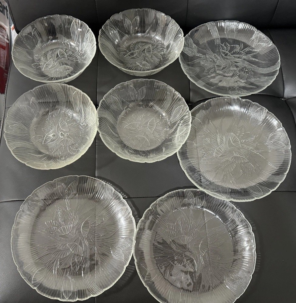 Plate And Bowl Glass Set