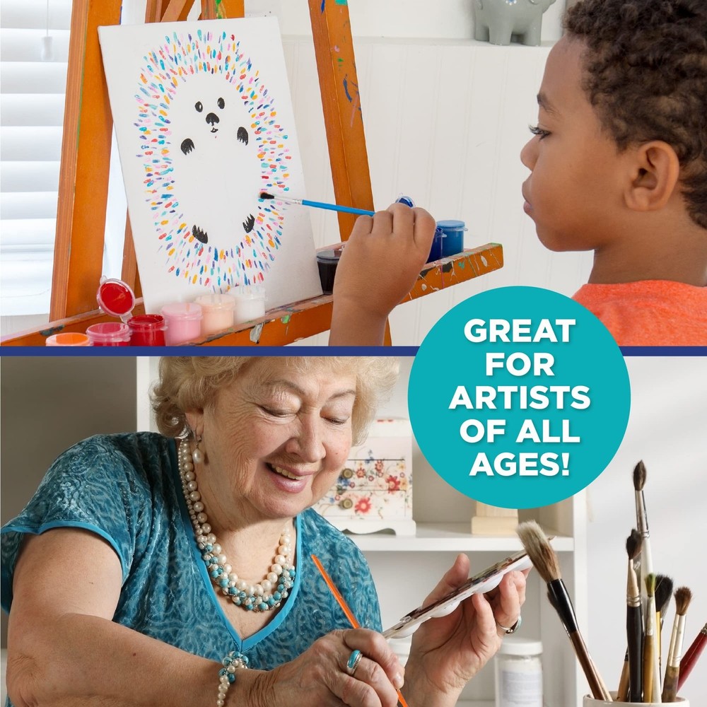 Horizon Group USA Paint Brushes -35 All Purpose Paint Brushes Value Pack –
