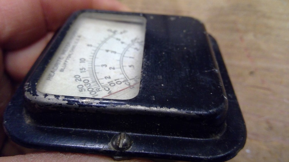 Untested Vintage Readrite Meter Works Panel AC DC Gauge