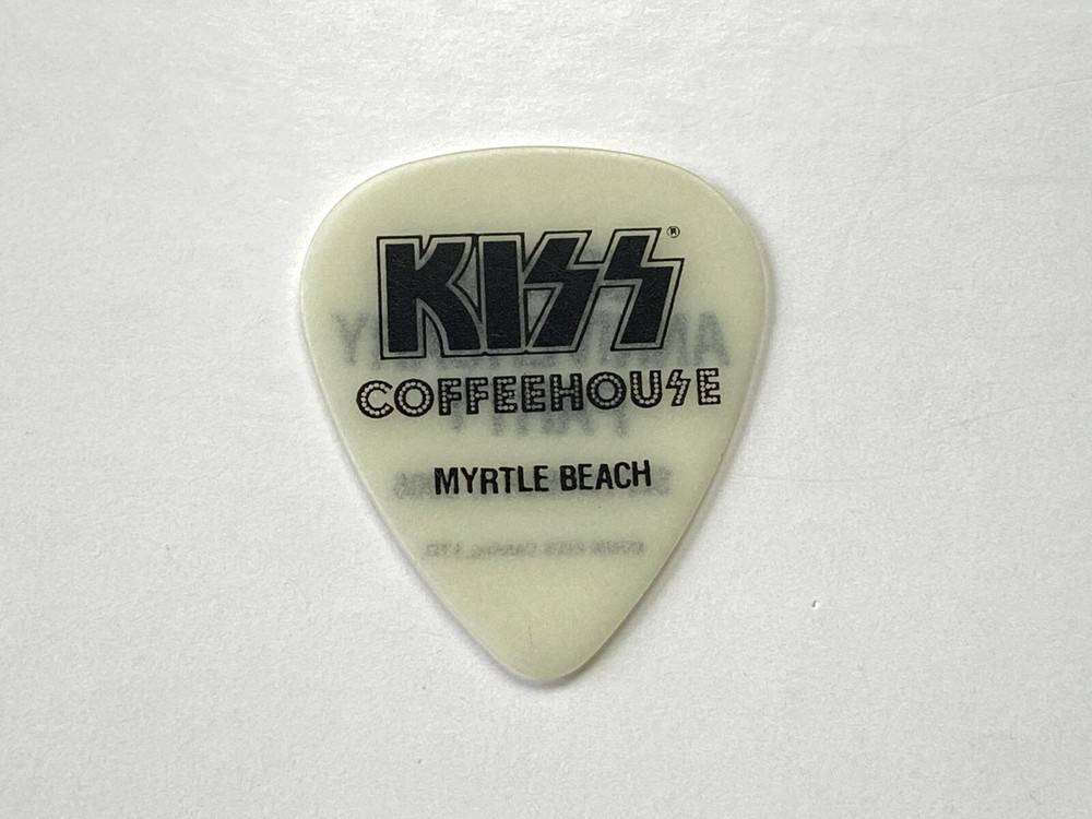 KISS Guitar Pick Coffeehouse Second Anniversary Party 2008 Glow In The Dark