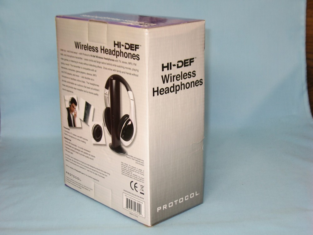 PROTOCOL ~ HI-DEF ~ WIRELESS HEADPHONES ~ MODEL # 5032-4