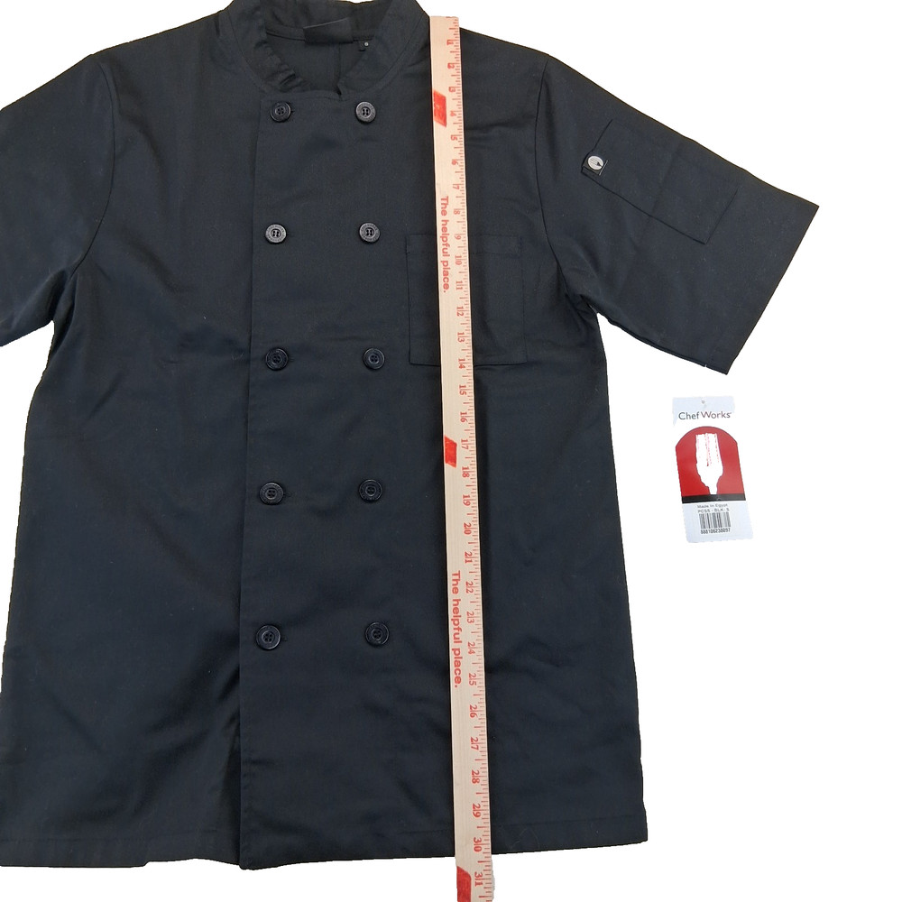 Chef Works Unisex Black Check Jacket Size Small