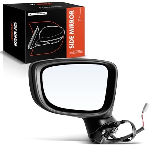 Driver Side Power Door Mirror - Compatible with Mazda 3 2014 2015 2016 - Non