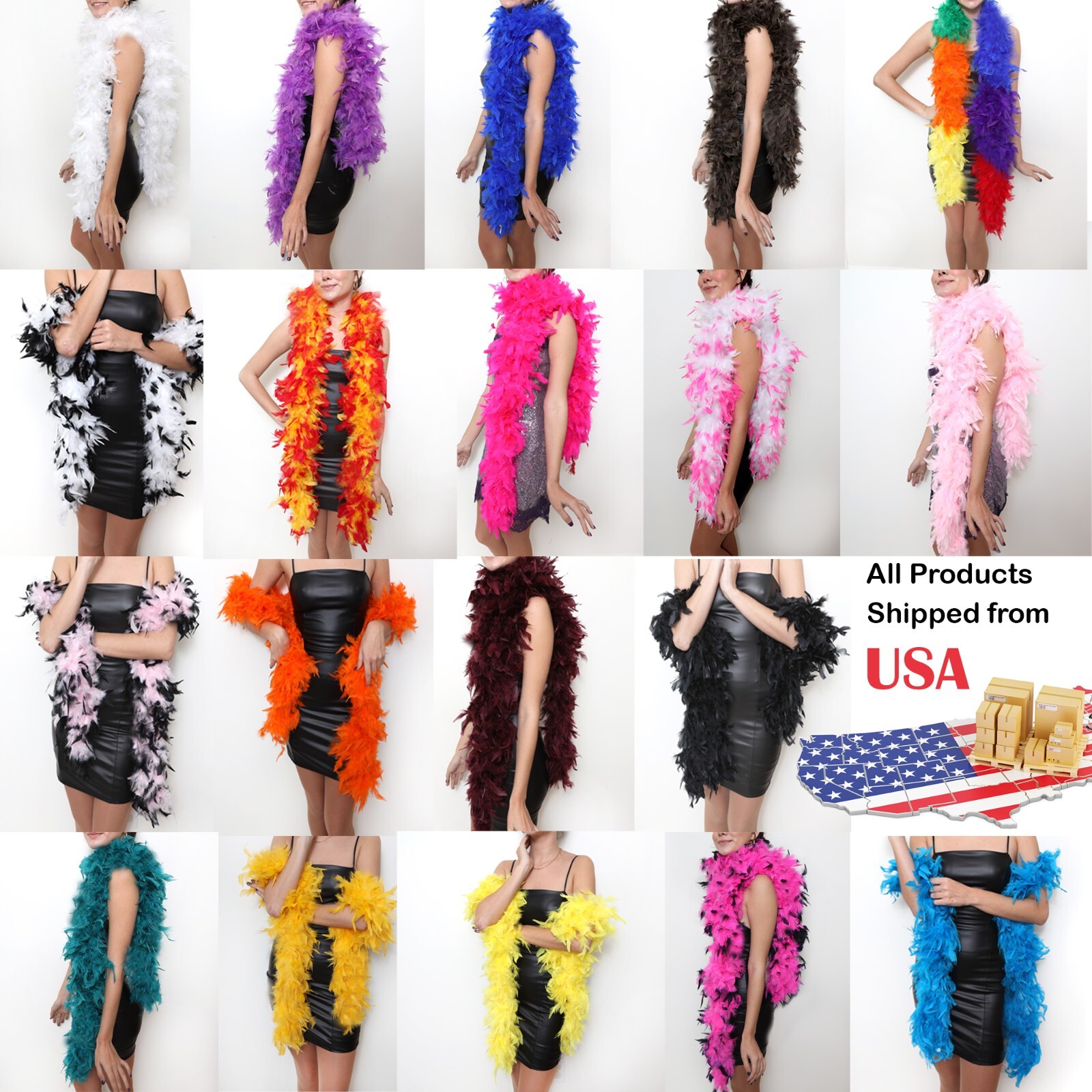 100 Gram Chandelle Feather Boa Dance Party Halloween Costume