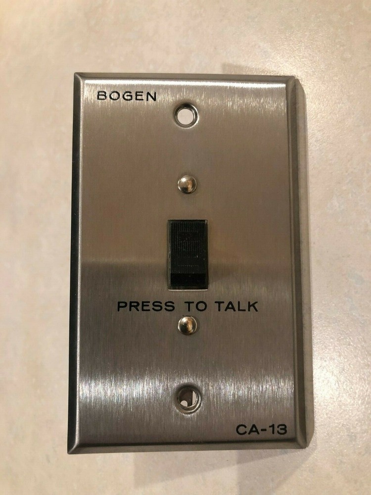 Bogen CA-13 Emergency Press To Talk Intercom Switch