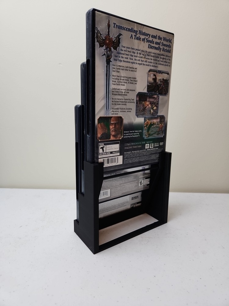 PS2, PS3, PS4, PS5, XBOX, and XBOX 360 Game Case Display Stand, 3D Printed