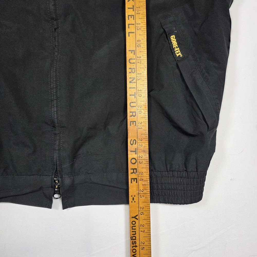 Zero Restriction Black Gore-Tex Golf Jacket Zip Off Sleeves Men Medium