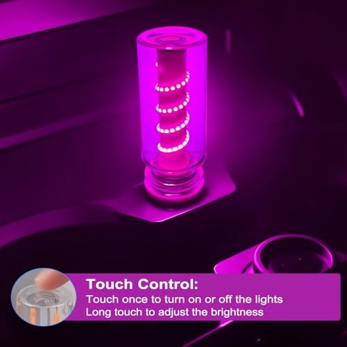 USB Light for Car, Touch Dimmable Retro Interior Lamp LED Ambient purple
