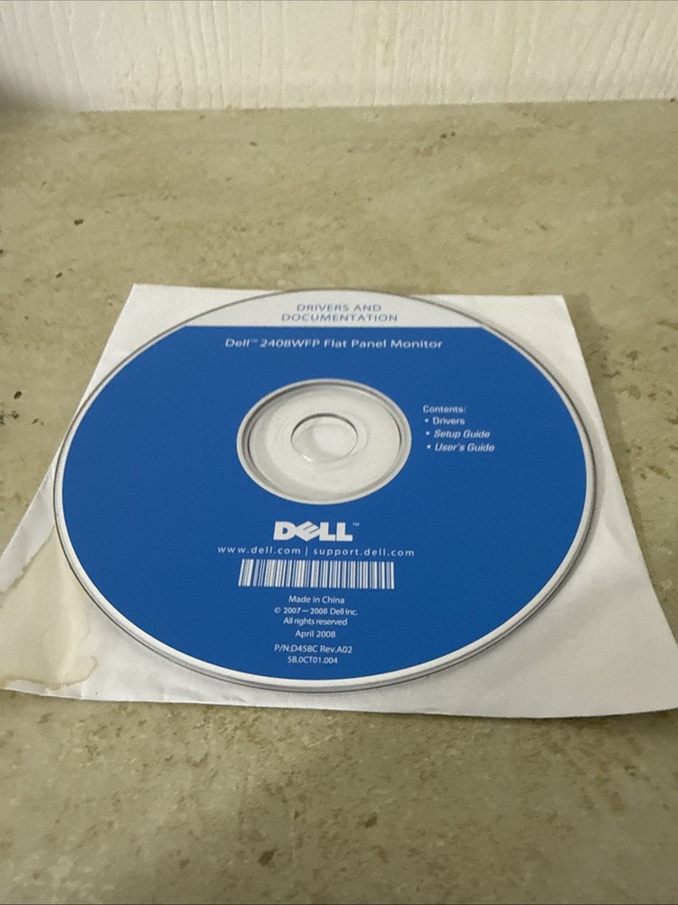 Dell 2408WFP Drivers And Documentation CD