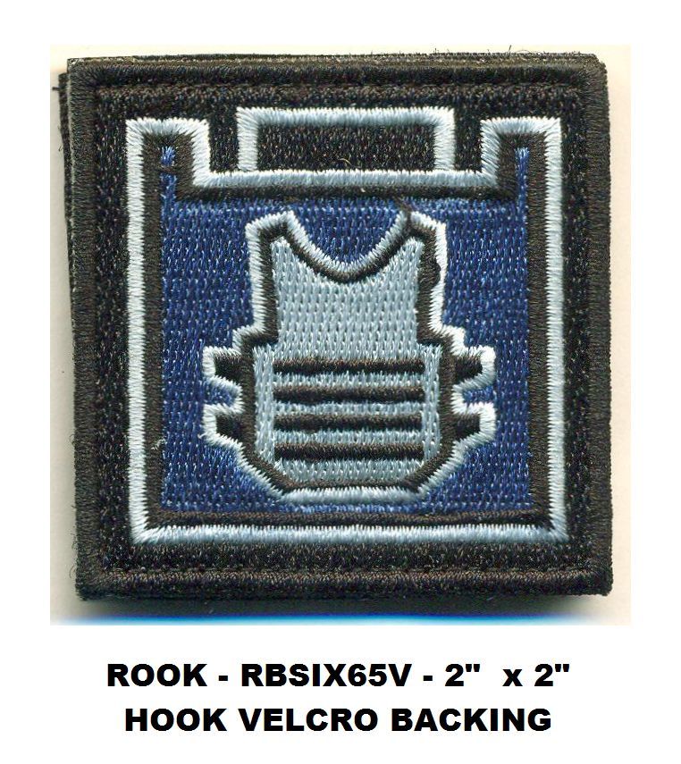 RAINBOW SIX - ROOK - HOOK BACK PATCH - 2" - RBSIX65V