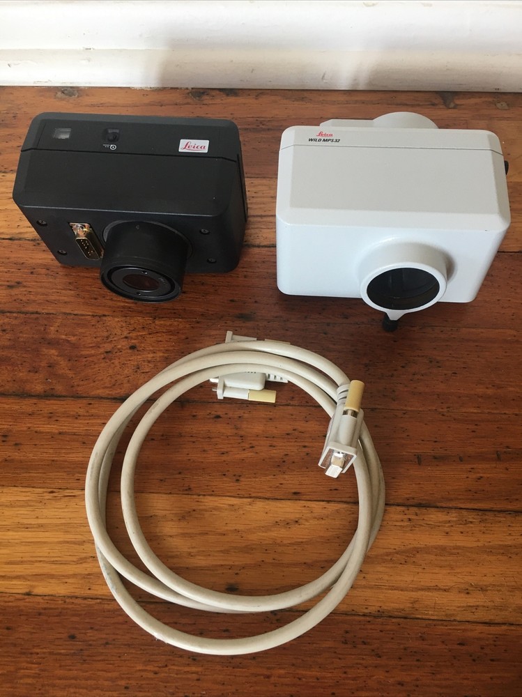 Leica Wild Leitz 32MPS Microscope Camera Shutter Controller Cable w/ 0.32x Lens