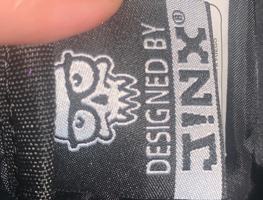 Minecraft Kid's Backpack Black/Green. Design By Jinx EUC