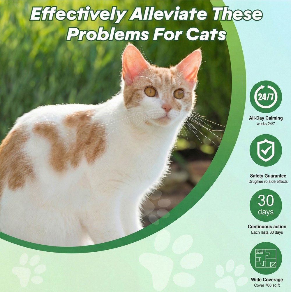 Multi Cat Calming Diffuser Kit (3 Pack) 48ml Refill Cat Pheromone Diffuser