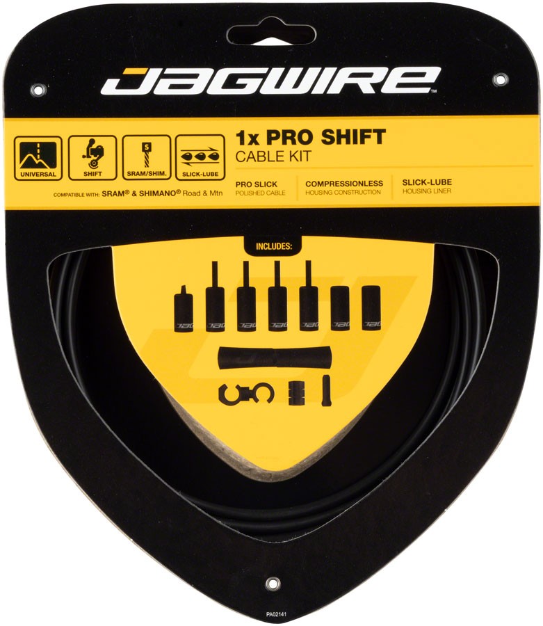 Jagwire 1x Pro Shift Cable Kit - Stealth Black, SRAM/ Compatible,