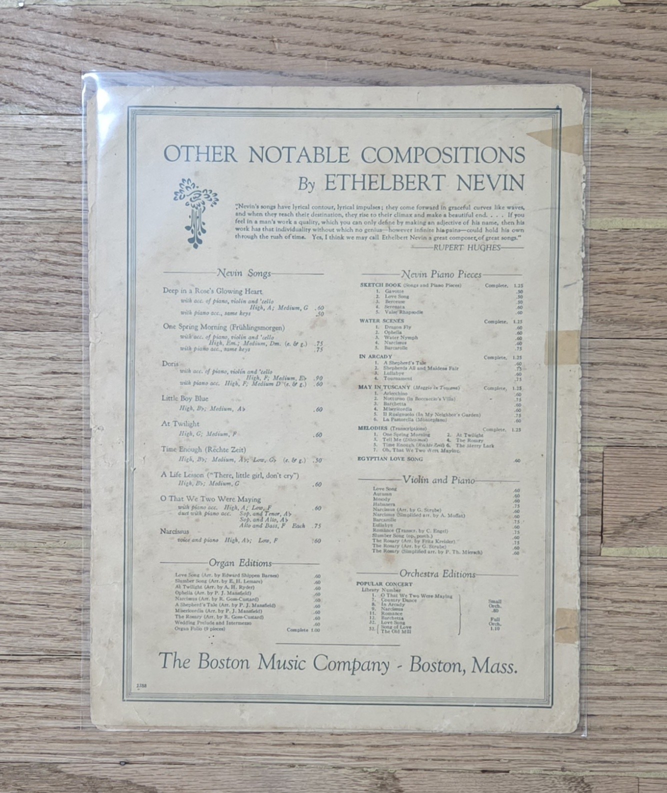 (8) Vintage Music Sheets Lot
