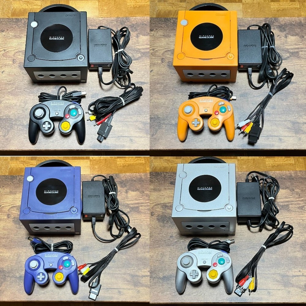 Nintendo Gamecube Console DOL-001 Controller Cables Gameboy Player NTSC-U/C