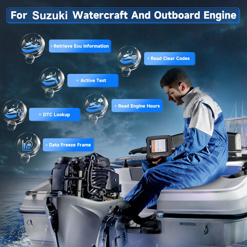 ANCEL MR500 Marine Diagnostic Tool Code Reader Scanner Active Test For Suzuki