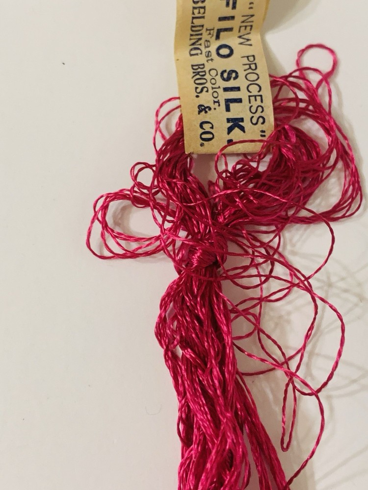 Antique SILK FLOSS THREAD ASIATIC FILO
