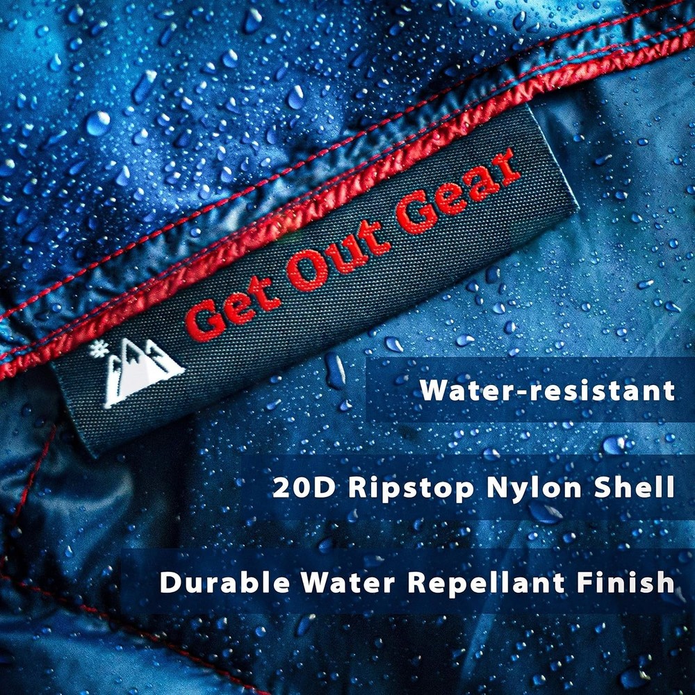 650 Fill Power Down Camping Blanket - Lightweight & Packable for Adventure