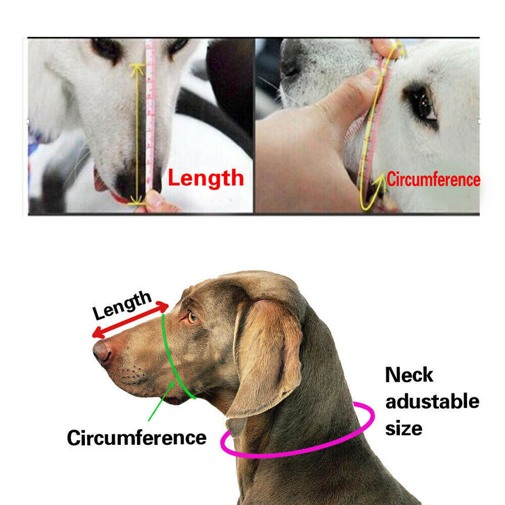 Adjustable Pet Dog Muzzle Mouth Cover Mesh Mask NoBarking Anti Bite Chewing