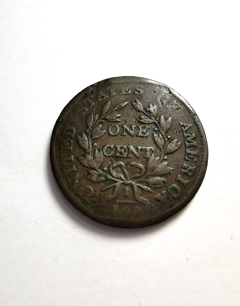 1802 US Draped Bust Large Cent Coin S-236