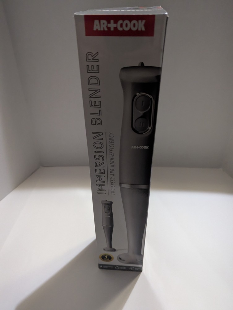AR+Cook Immersion Blender Handheld Two Speed Corded NEW