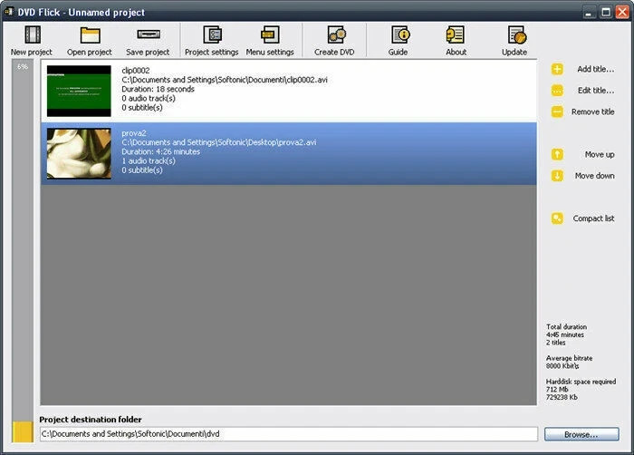 DVD Flick Convert Any Video to DVD - AVI, DIVX, FLV, MOV, WMV for Windows