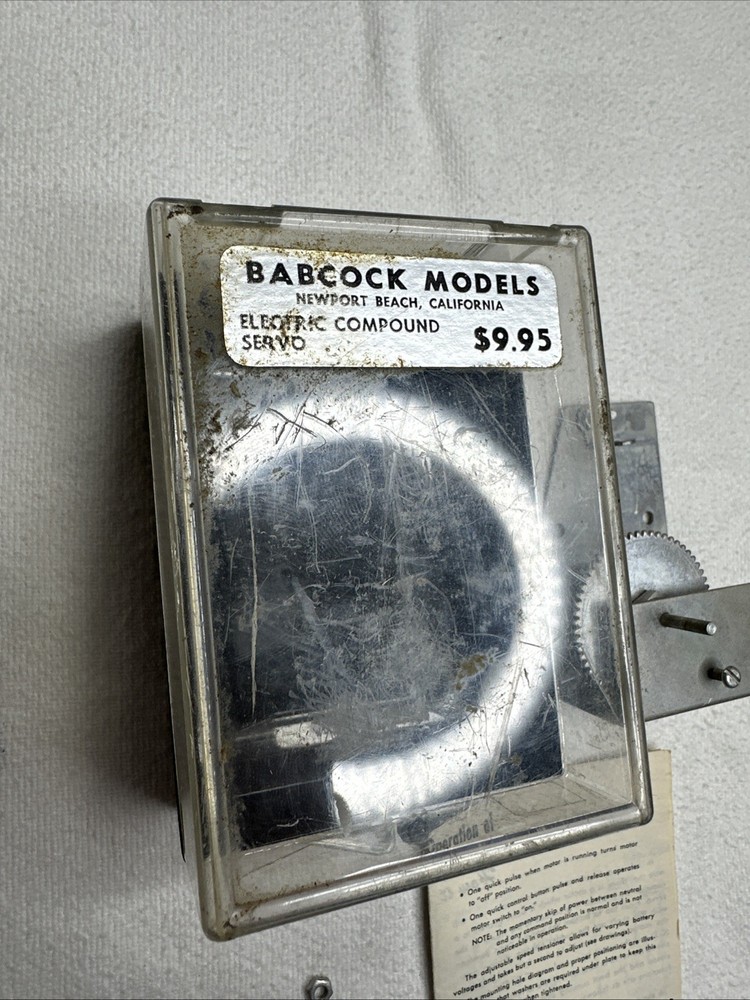 Vintage Babcock Models Electric Compound servo