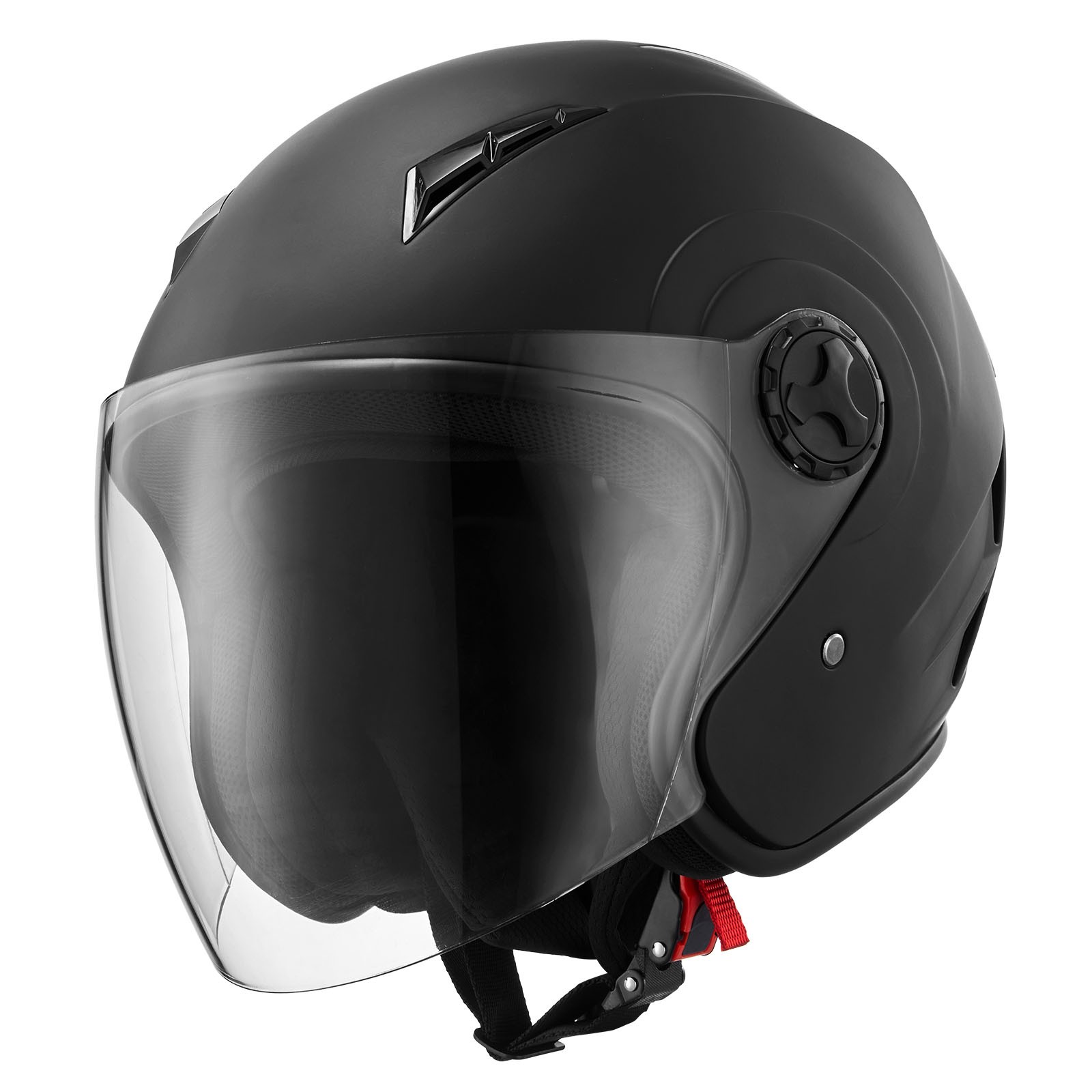 Uimoso Adult Motorcycle 3/4 Open Face Helmet DOT Approved Size L Black