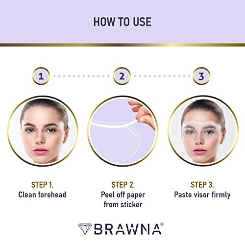 Protective Shower Visors for Eyelash Extensions, Microblading, Brow Lamination