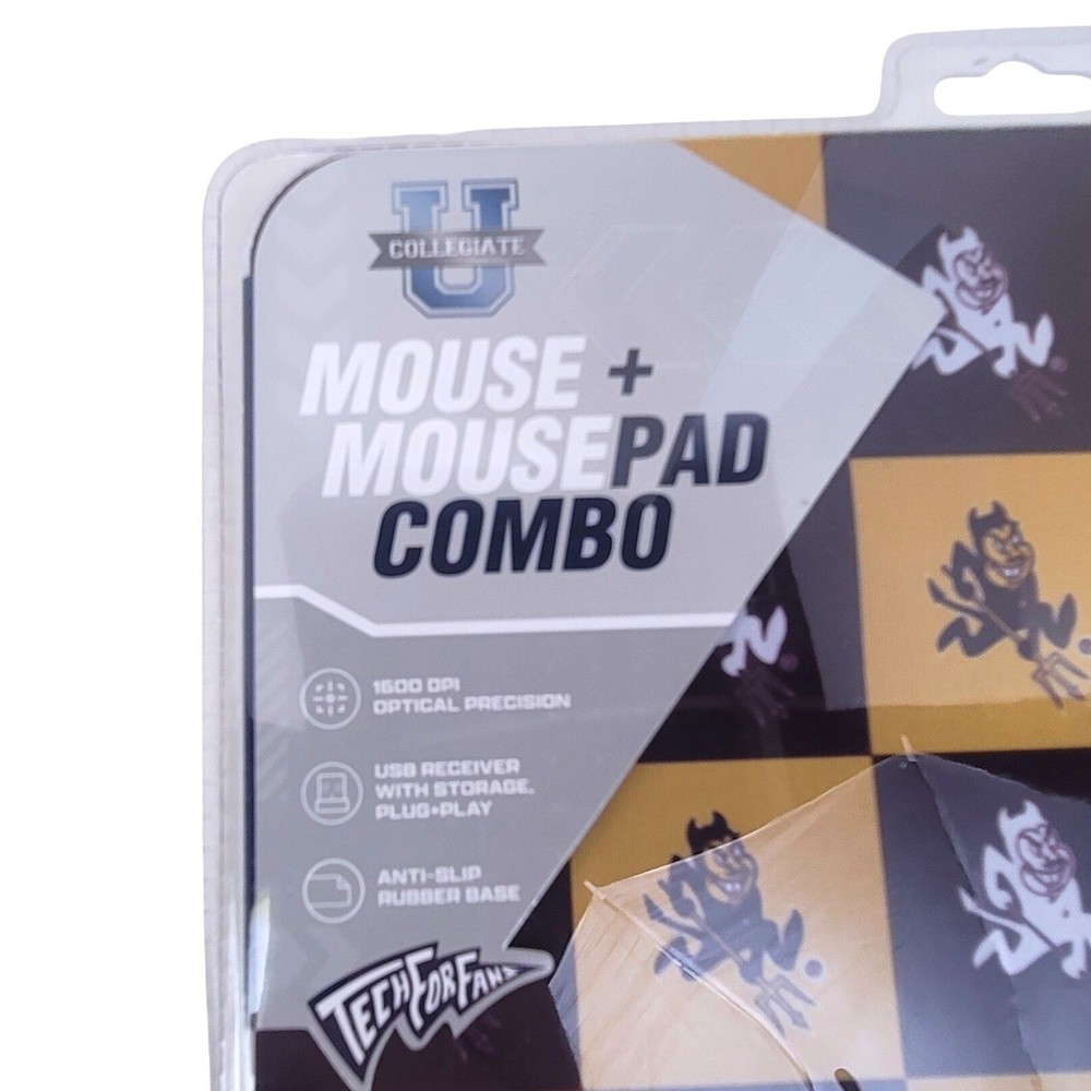Arizona State Sun Devils Wireless Mouse & Mousepad Set SOAR NCAA-MMP3-AZS Maroon