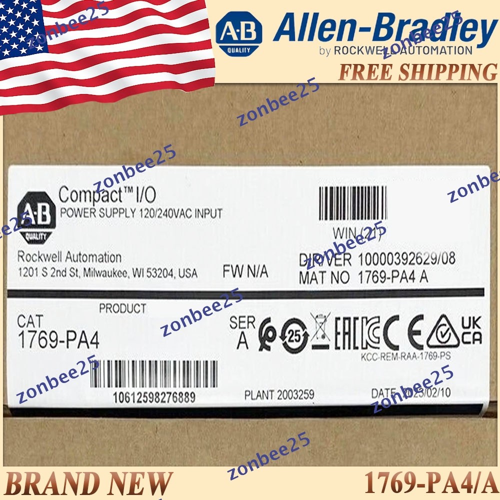 New AB 1769-PA4/A Compact Power Supply Input Module Same-Day Ship US